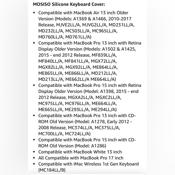 Key board cover for MacBook - Picture 2 of 2